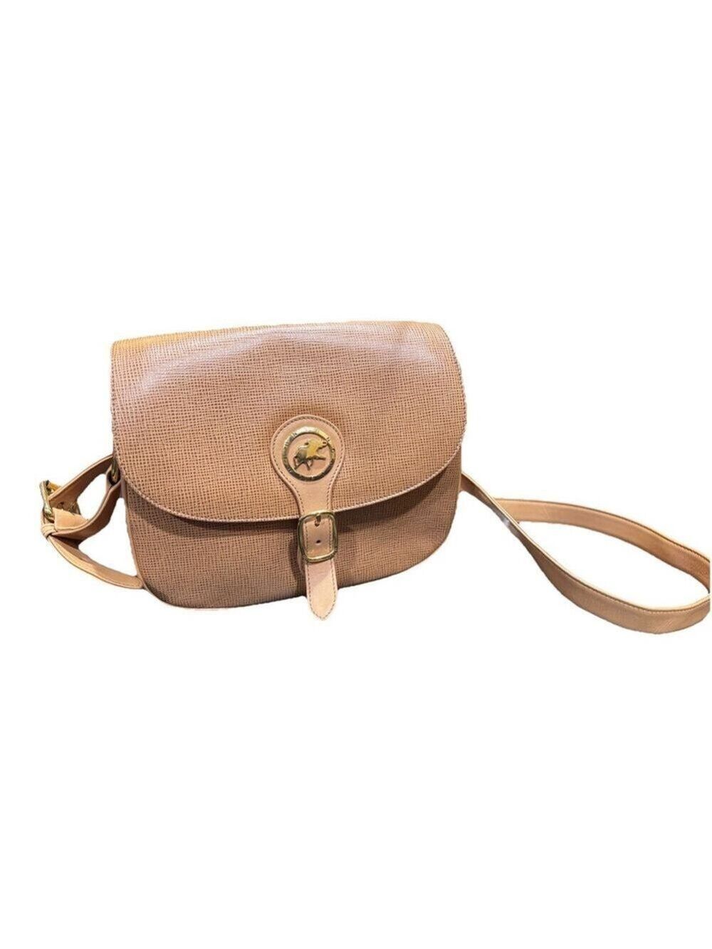 Hunting World Leather Crossbody Bag-Tan